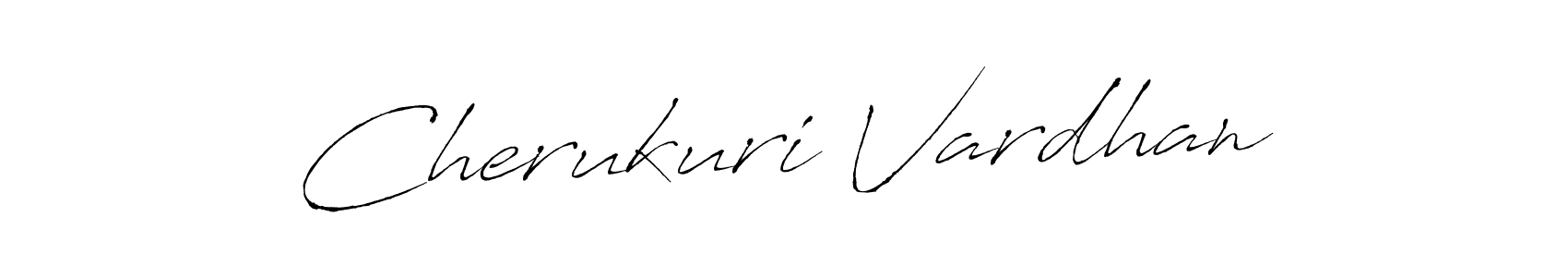 Make a beautiful signature design for name Cherukuri Vardhan. With this signature (Antro_Vectra) style, you can create a handwritten signature for free. Cherukuri Vardhan signature style 6 images and pictures png