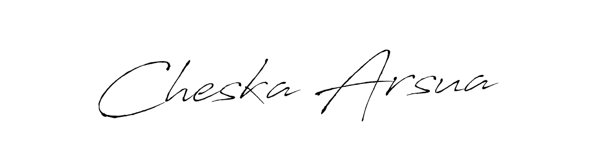 Use a signature maker to create a handwritten signature online. With this signature software, you can design (Antro_Vectra) your own signature for name Cheska Arsua. Cheska Arsua signature style 6 images and pictures png