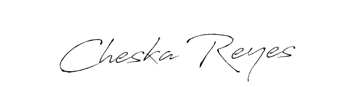 Create a beautiful signature design for name Cheska Reyes. With this signature (Antro_Vectra) fonts, you can make a handwritten signature for free. Cheska Reyes signature style 6 images and pictures png