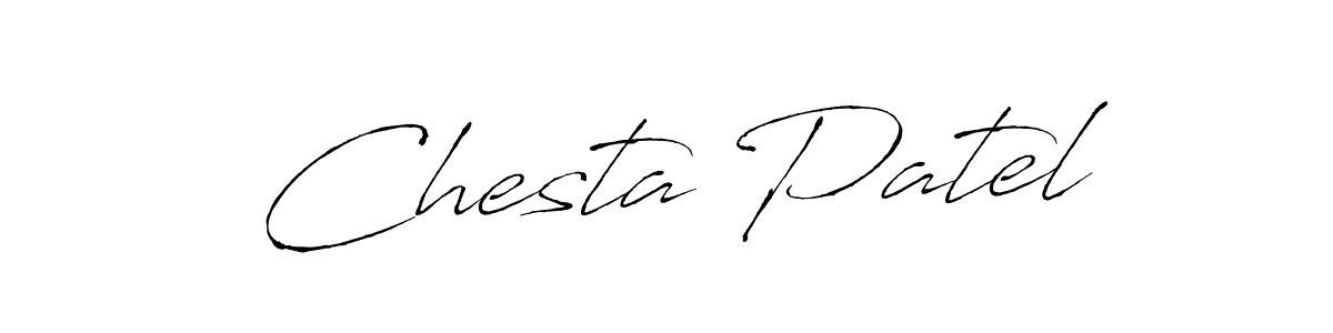 You should practise on your own different ways (Antro_Vectra) to write your name (Chesta Patel) in signature. don't let someone else do it for you. Chesta Patel signature style 6 images and pictures png