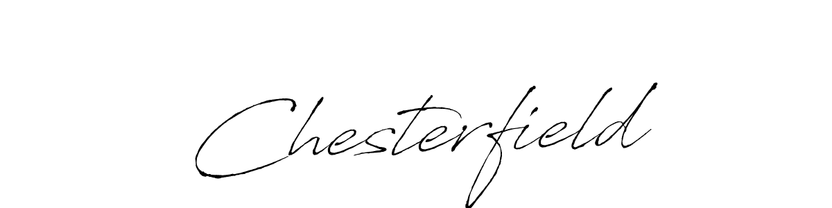 Create a beautiful signature design for name Chesterfield. With this signature (Antro_Vectra) fonts, you can make a handwritten signature for free. Chesterfield signature style 6 images and pictures png