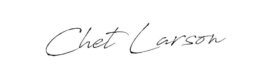 Chet Larson stylish signature style. Best Handwritten Sign (Antro_Vectra) for my name. Handwritten Signature Collection Ideas for my name Chet Larson. Chet Larson signature style 6 images and pictures png