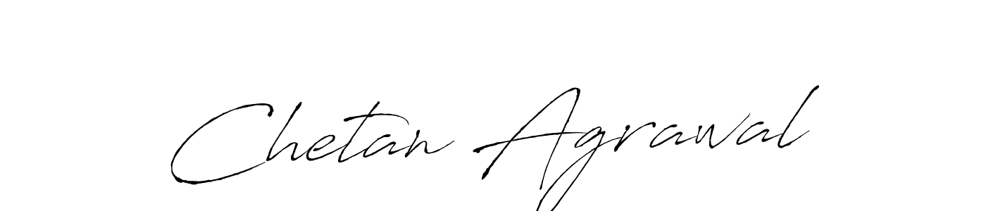 Make a beautiful signature design for name Chetan Agrawal. With this signature (Antro_Vectra) style, you can create a handwritten signature for free. Chetan Agrawal signature style 6 images and pictures png