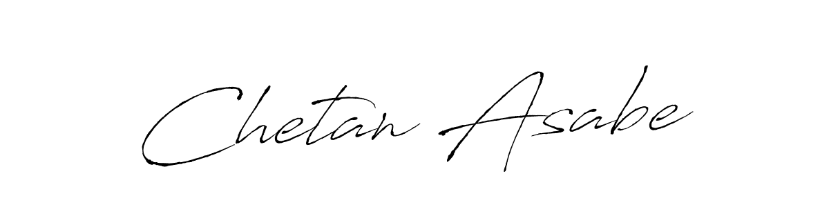 Antro_Vectra is a professional signature style that is perfect for those who want to add a touch of class to their signature. It is also a great choice for those who want to make their signature more unique. Get Chetan Asabe name to fancy signature for free. Chetan Asabe signature style 6 images and pictures png