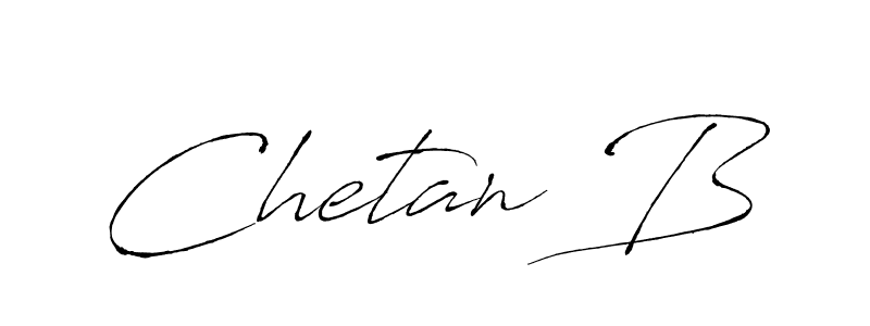 How to make Chetan B name signature. Use Antro_Vectra style for creating short signs online. This is the latest handwritten sign. Chetan B signature style 6 images and pictures png