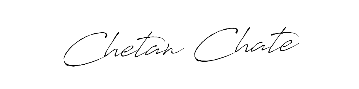 Design your own signature with our free online signature maker. With this signature software, you can create a handwritten (Antro_Vectra) signature for name Chetan Chate. Chetan Chate signature style 6 images and pictures png