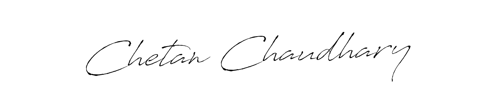 Design your own signature with our free online signature maker. With this signature software, you can create a handwritten (Antro_Vectra) signature for name Chetan Chaudhary. Chetan Chaudhary signature style 6 images and pictures png