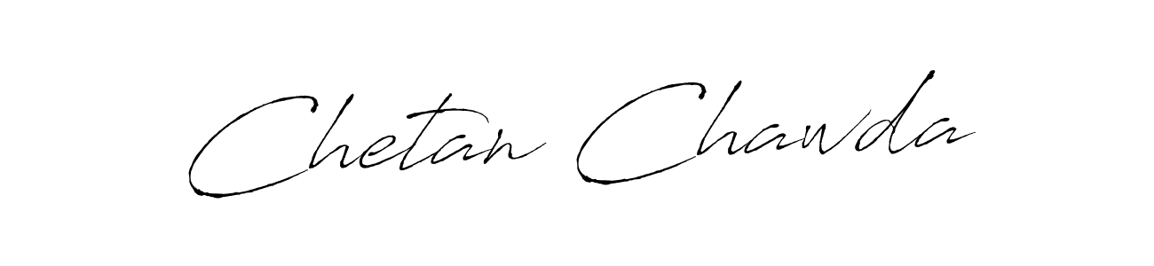 Make a beautiful signature design for name Chetan Chawda. With this signature (Antro_Vectra) style, you can create a handwritten signature for free. Chetan Chawda signature style 6 images and pictures png