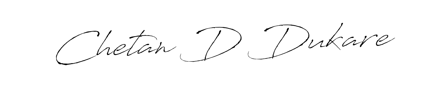 Create a beautiful signature design for name Chetan D Dukare. With this signature (Antro_Vectra) fonts, you can make a handwritten signature for free. Chetan D Dukare signature style 6 images and pictures png