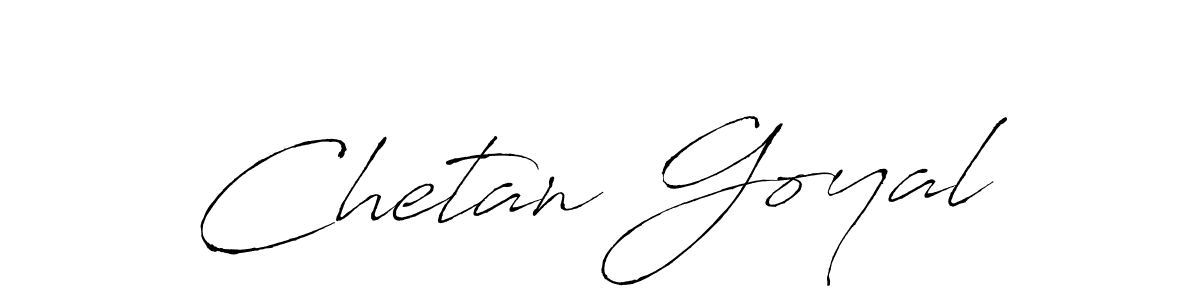 Antro_Vectra is a professional signature style that is perfect for those who want to add a touch of class to their signature. It is also a great choice for those who want to make their signature more unique. Get Chetan Goyal name to fancy signature for free. Chetan Goyal signature style 6 images and pictures png