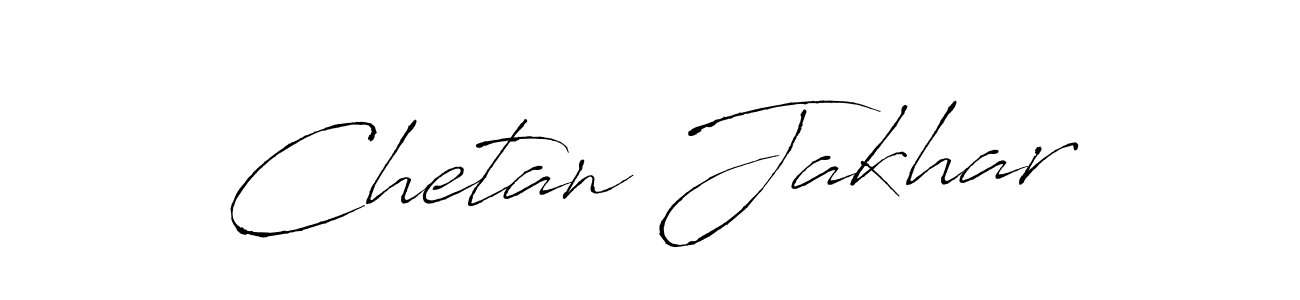 Design your own signature with our free online signature maker. With this signature software, you can create a handwritten (Antro_Vectra) signature for name Chetan Jakhar. Chetan Jakhar signature style 6 images and pictures png