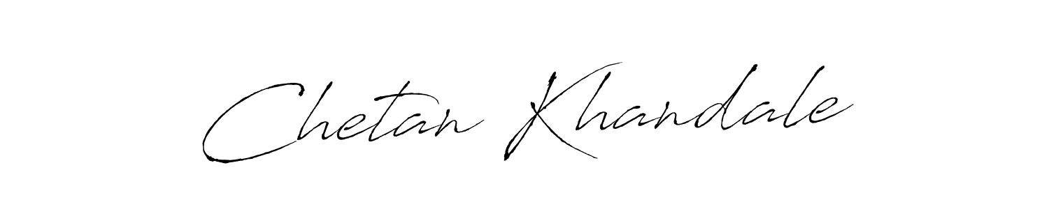 Use a signature maker to create a handwritten signature online. With this signature software, you can design (Antro_Vectra) your own signature for name Chetan Khandale. Chetan Khandale signature style 6 images and pictures png