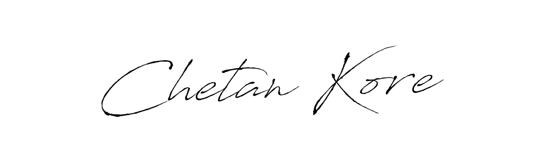 How to make Chetan Kore signature? Antro_Vectra is a professional autograph style. Create handwritten signature for Chetan Kore name. Chetan Kore signature style 6 images and pictures png