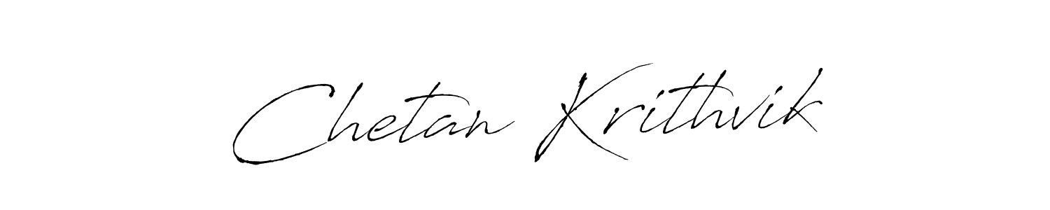 How to make Chetan Krithvik signature? Antro_Vectra is a professional autograph style. Create handwritten signature for Chetan Krithvik name. Chetan Krithvik signature style 6 images and pictures png