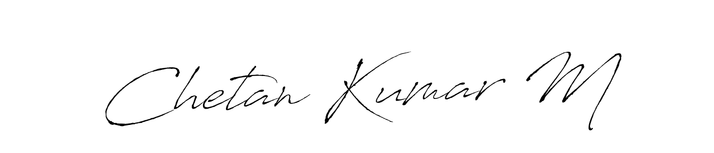 Make a short Chetan Kumar M signature style. Manage your documents anywhere anytime using Antro_Vectra. Create and add eSignatures, submit forms, share and send files easily. Chetan Kumar M signature style 6 images and pictures png