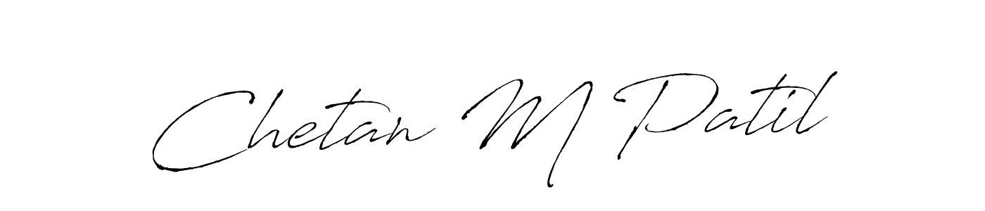 Use a signature maker to create a handwritten signature online. With this signature software, you can design (Antro_Vectra) your own signature for name Chetan M Patil. Chetan M Patil signature style 6 images and pictures png