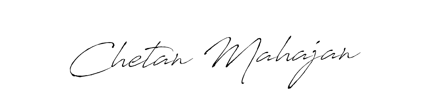 Chetan Mahajan stylish signature style. Best Handwritten Sign (Antro_Vectra) for my name. Handwritten Signature Collection Ideas for my name Chetan Mahajan. Chetan Mahajan signature style 6 images and pictures png