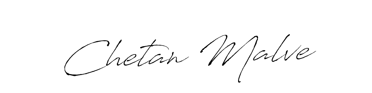 Create a beautiful signature design for name Chetan Malve. With this signature (Antro_Vectra) fonts, you can make a handwritten signature for free. Chetan Malve signature style 6 images and pictures png