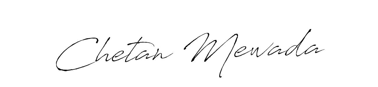 Chetan Mewada stylish signature style. Best Handwritten Sign (Antro_Vectra) for my name. Handwritten Signature Collection Ideas for my name Chetan Mewada. Chetan Mewada signature style 6 images and pictures png