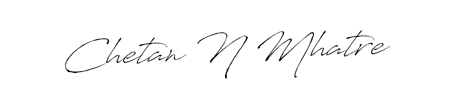 Chetan N Mhatre stylish signature style. Best Handwritten Sign (Antro_Vectra) for my name. Handwritten Signature Collection Ideas for my name Chetan N Mhatre. Chetan N Mhatre signature style 6 images and pictures png