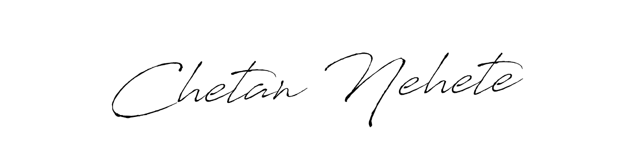 How to make Chetan Nehete signature? Antro_Vectra is a professional autograph style. Create handwritten signature for Chetan Nehete name. Chetan Nehete signature style 6 images and pictures png