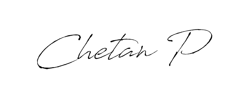 Use a signature maker to create a handwritten signature online. With this signature software, you can design (Antro_Vectra) your own signature for name Chetan P. Chetan P signature style 6 images and pictures png