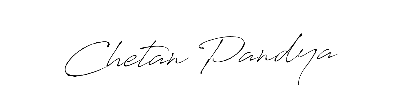 Design your own signature with our free online signature maker. With this signature software, you can create a handwritten (Antro_Vectra) signature for name Chetan Pandya. Chetan Pandya signature style 6 images and pictures png