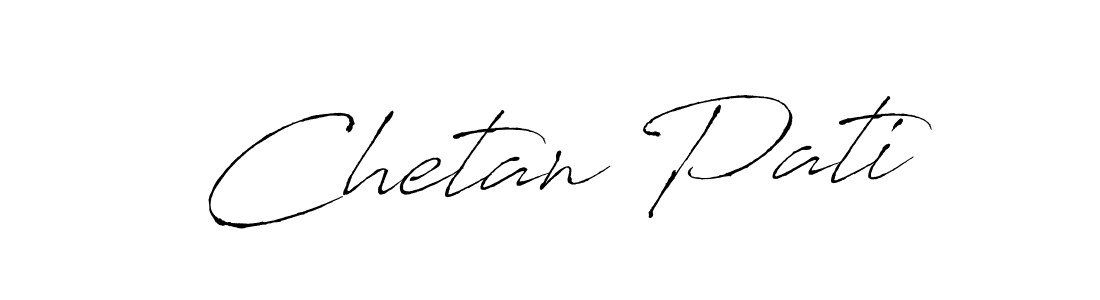 How to make Chetan Pati name signature. Use Antro_Vectra style for creating short signs online. This is the latest handwritten sign. Chetan Pati signature style 6 images and pictures png