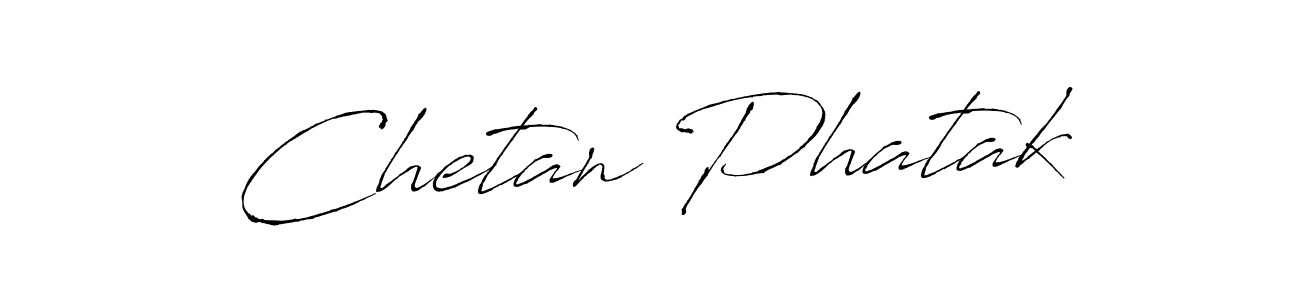 The best way (Antro_Vectra) to make a short signature is to pick only two or three words in your name. The name Chetan Phatak include a total of six letters. For converting this name. Chetan Phatak signature style 6 images and pictures png