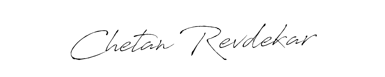 Design your own signature with our free online signature maker. With this signature software, you can create a handwritten (Antro_Vectra) signature for name Chetan Revdekar. Chetan Revdekar signature style 6 images and pictures png