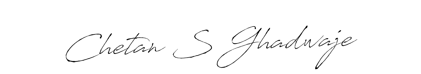 It looks lik you need a new signature style for name Chetan S Ghadwaje. Design unique handwritten (Antro_Vectra) signature with our free signature maker in just a few clicks. Chetan S Ghadwaje signature style 6 images and pictures png