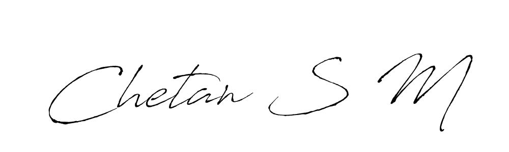 Antro_Vectra is a professional signature style that is perfect for those who want to add a touch of class to their signature. It is also a great choice for those who want to make their signature more unique. Get Chetan S M name to fancy signature for free. Chetan S M signature style 6 images and pictures png