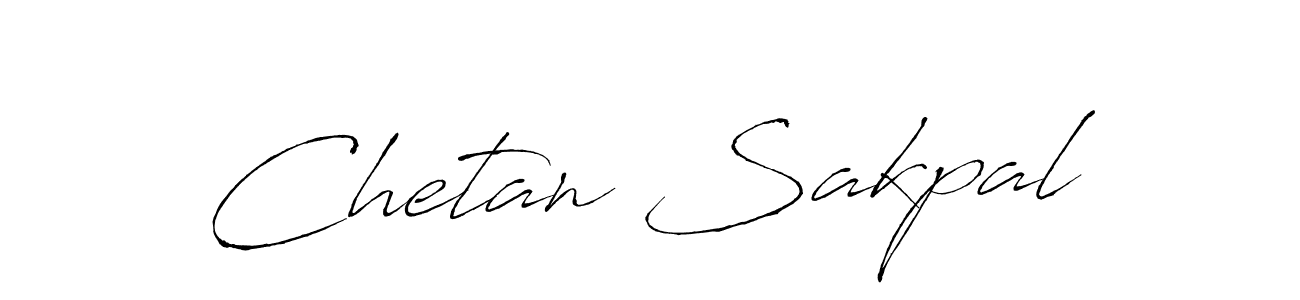 Make a beautiful signature design for name Chetan Sakpal. With this signature (Antro_Vectra) style, you can create a handwritten signature for free. Chetan Sakpal signature style 6 images and pictures png