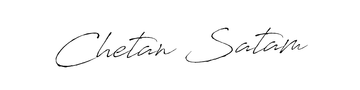 Create a beautiful signature design for name Chetan Satam. With this signature (Antro_Vectra) fonts, you can make a handwritten signature for free. Chetan Satam signature style 6 images and pictures png