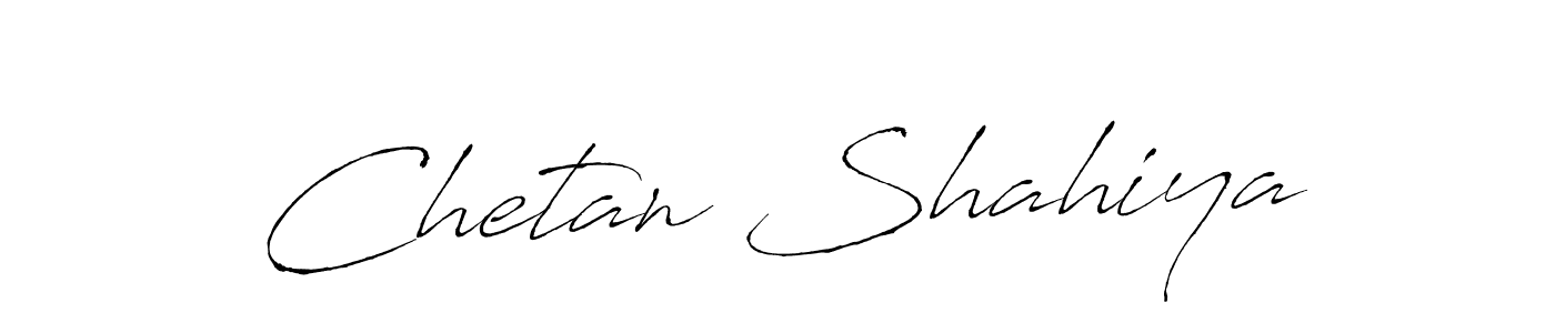 How to make Chetan Shahiya signature? Antro_Vectra is a professional autograph style. Create handwritten signature for Chetan Shahiya name. Chetan Shahiya signature style 6 images and pictures png
