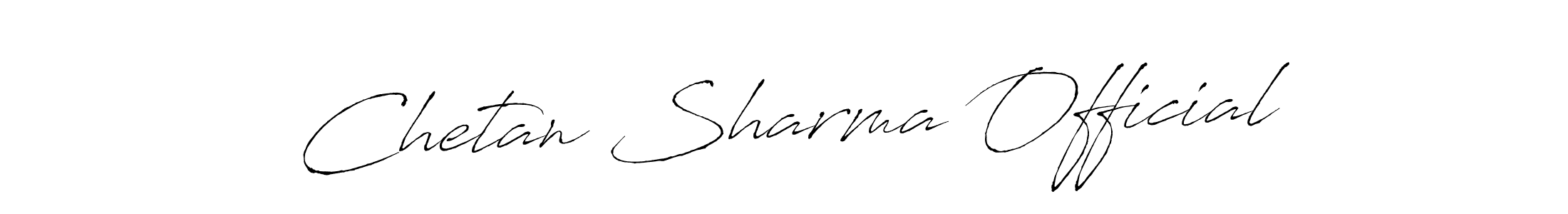 Make a short Chetan Sharma Official signature style. Manage your documents anywhere anytime using Antro_Vectra. Create and add eSignatures, submit forms, share and send files easily. Chetan Sharma Official signature style 6 images and pictures png