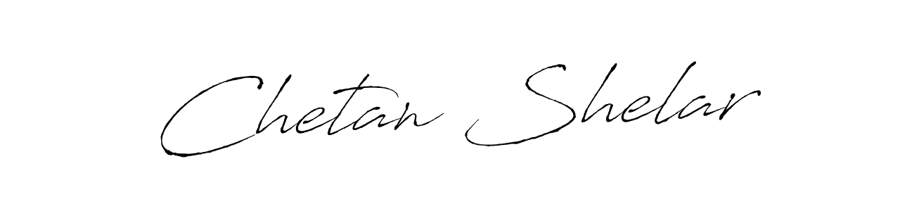 Design your own signature with our free online signature maker. With this signature software, you can create a handwritten (Antro_Vectra) signature for name Chetan Shelar. Chetan Shelar signature style 6 images and pictures png