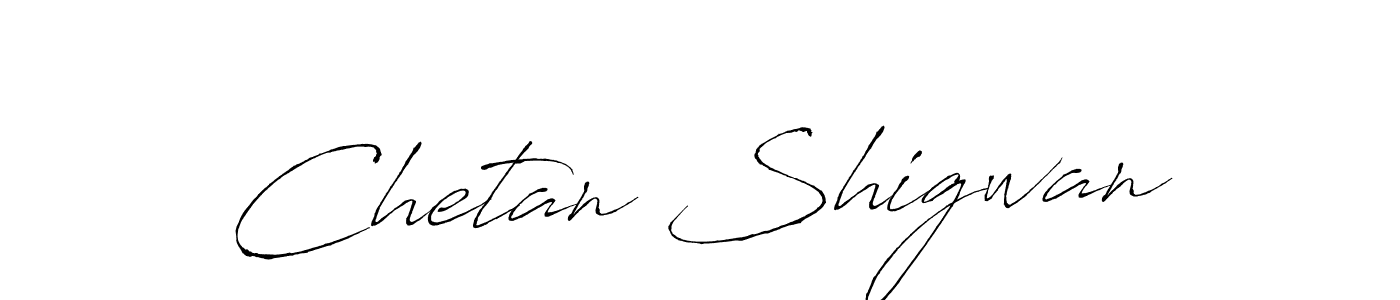 Make a beautiful signature design for name Chetan Shigwan. With this signature (Antro_Vectra) style, you can create a handwritten signature for free. Chetan Shigwan signature style 6 images and pictures png