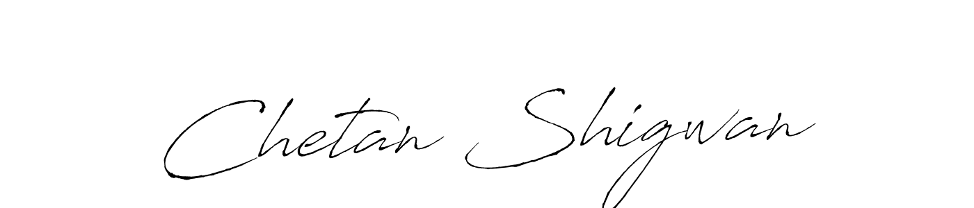 Chetan Shigwan stylish signature style. Best Handwritten Sign (Antro_Vectra) for my name. Handwritten Signature Collection Ideas for my name Chetan Shigwan. Chetan Shigwan signature style 6 images and pictures png