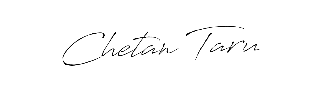 Chetan Taru stylish signature style. Best Handwritten Sign (Antro_Vectra) for my name. Handwritten Signature Collection Ideas for my name Chetan Taru. Chetan Taru signature style 6 images and pictures png