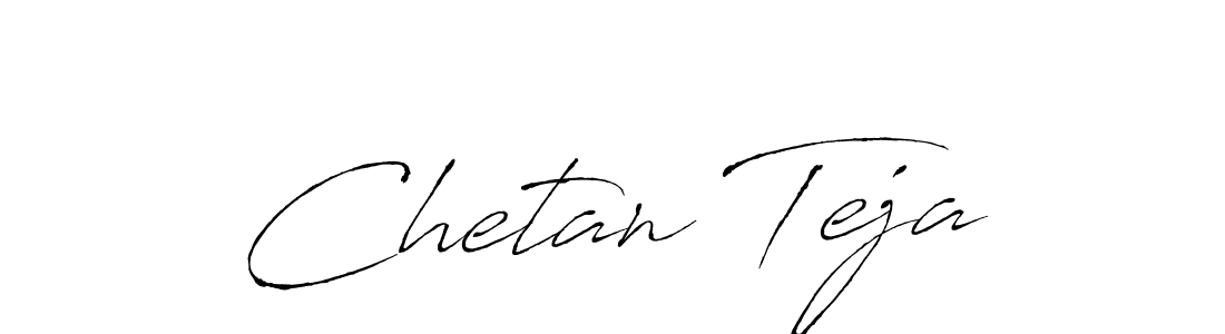 Use a signature maker to create a handwritten signature online. With this signature software, you can design (Antro_Vectra) your own signature for name Chetan Teja. Chetan Teja signature style 6 images and pictures png