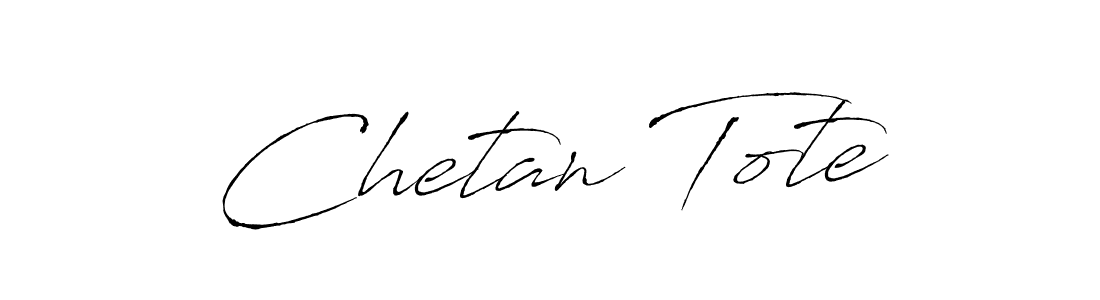 Make a beautiful signature design for name Chetan Tote. With this signature (Antro_Vectra) style, you can create a handwritten signature for free. Chetan Tote signature style 6 images and pictures png