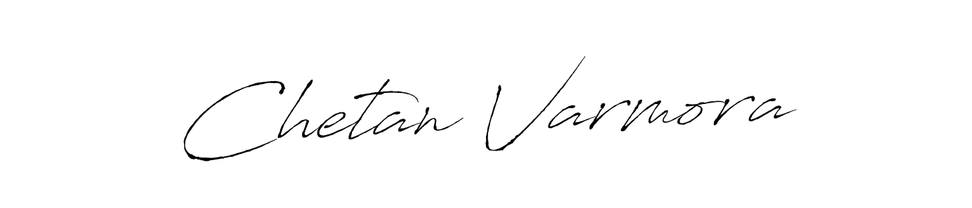 Design your own signature with our free online signature maker. With this signature software, you can create a handwritten (Antro_Vectra) signature for name Chetan Varmora. Chetan Varmora signature style 6 images and pictures png