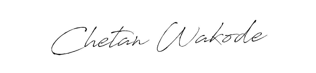 It looks lik you need a new signature style for name Chetan Wakode. Design unique handwritten (Antro_Vectra) signature with our free signature maker in just a few clicks. Chetan Wakode signature style 6 images and pictures png