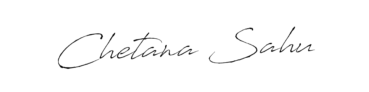 How to make Chetana Sahu name signature. Use Antro_Vectra style for creating short signs online. This is the latest handwritten sign. Chetana Sahu signature style 6 images and pictures png