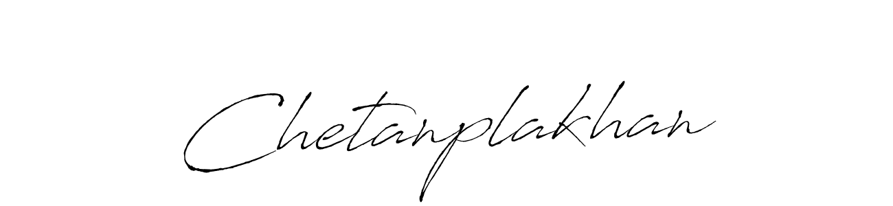 Make a beautiful signature design for name Chetanplakhan. With this signature (Antro_Vectra) style, you can create a handwritten signature for free. Chetanplakhan signature style 6 images and pictures png