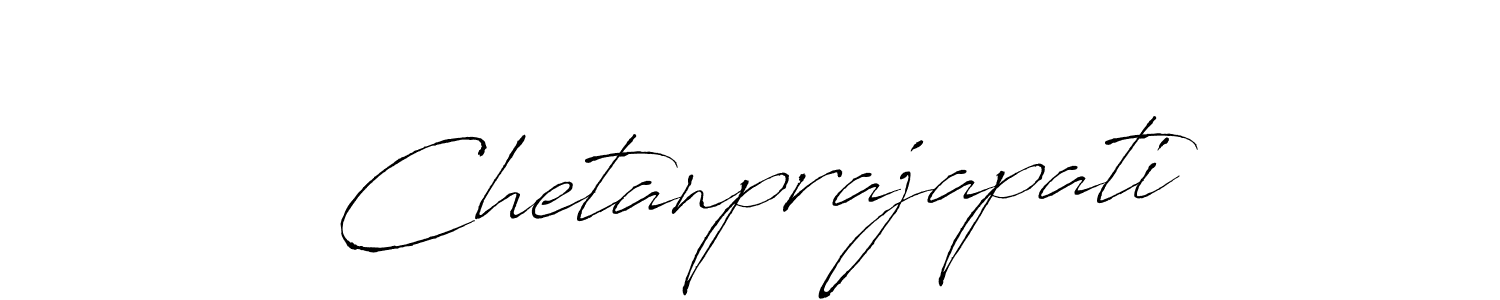 How to make Chetanprajapati name signature. Use Antro_Vectra style for creating short signs online. This is the latest handwritten sign. Chetanprajapati signature style 6 images and pictures png