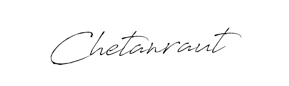 How to make Chetanraut name signature. Use Antro_Vectra style for creating short signs online. This is the latest handwritten sign. Chetanraut signature style 6 images and pictures png