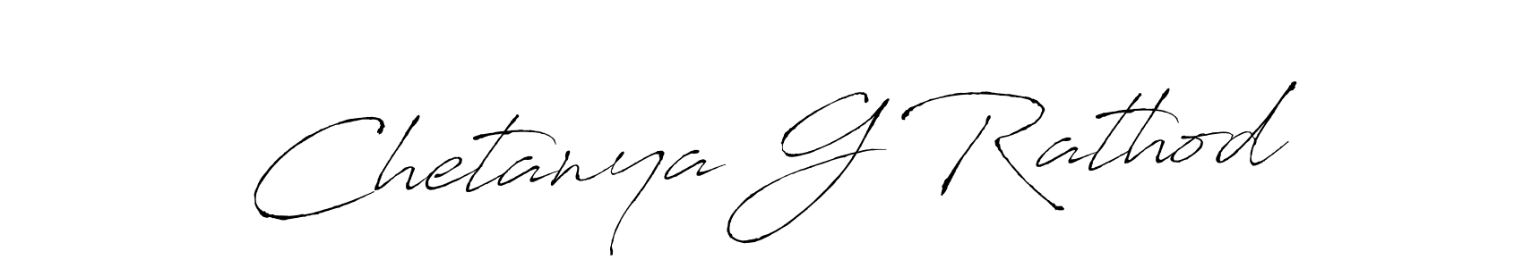 Design your own signature with our free online signature maker. With this signature software, you can create a handwritten (Antro_Vectra) signature for name Chetanya G Rathod. Chetanya G Rathod signature style 6 images and pictures png