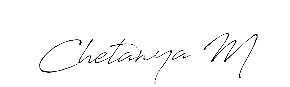 It looks lik you need a new signature style for name Chetanya M. Design unique handwritten (Antro_Vectra) signature with our free signature maker in just a few clicks. Chetanya M signature style 6 images and pictures png